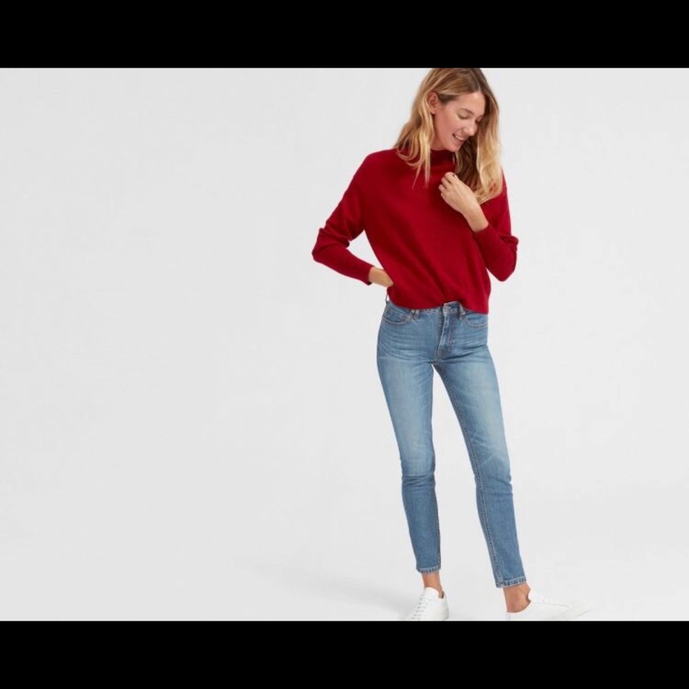 EVERLANE Mid-Rise Ankle Skinny Jean, Size 24